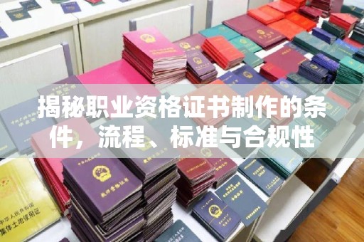 镇安揭秘职业资格证书制作的条件，流程、标准与合规性